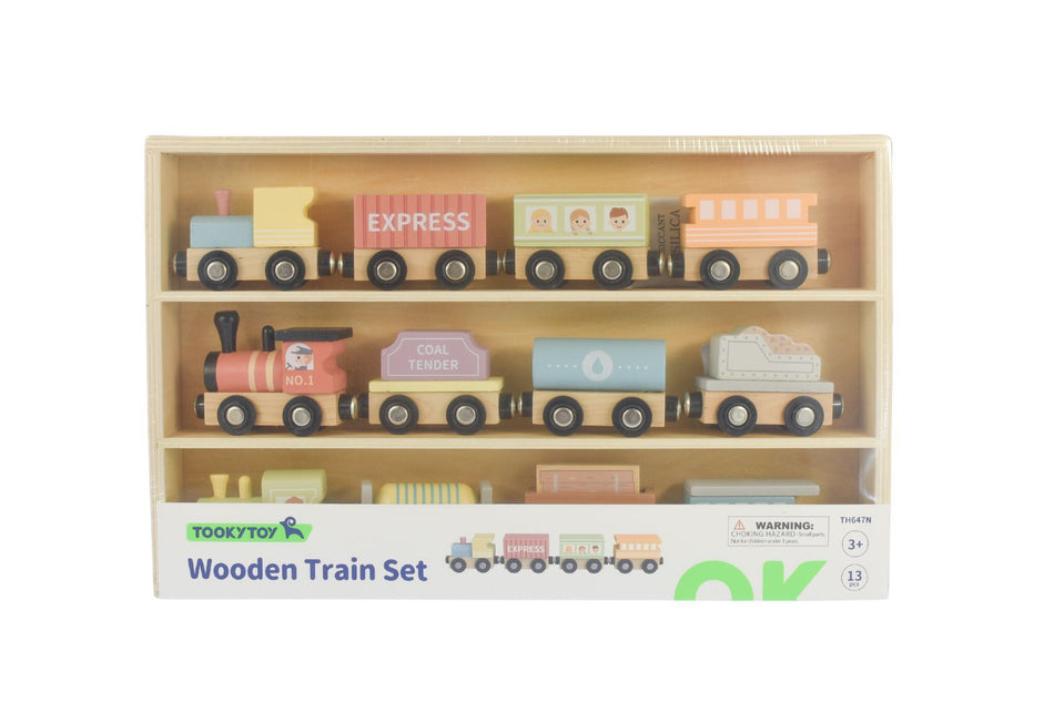 Tooky Toy My Forest Friends Wooden Train & Carriage Set