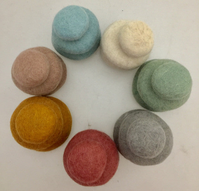 Papoose Earth Felt Pebbles 21pc