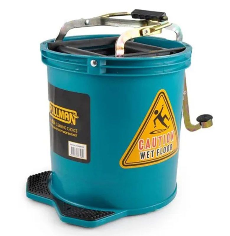 Pullman Heavy Duty Wringer Mop Bucket 16L Green
