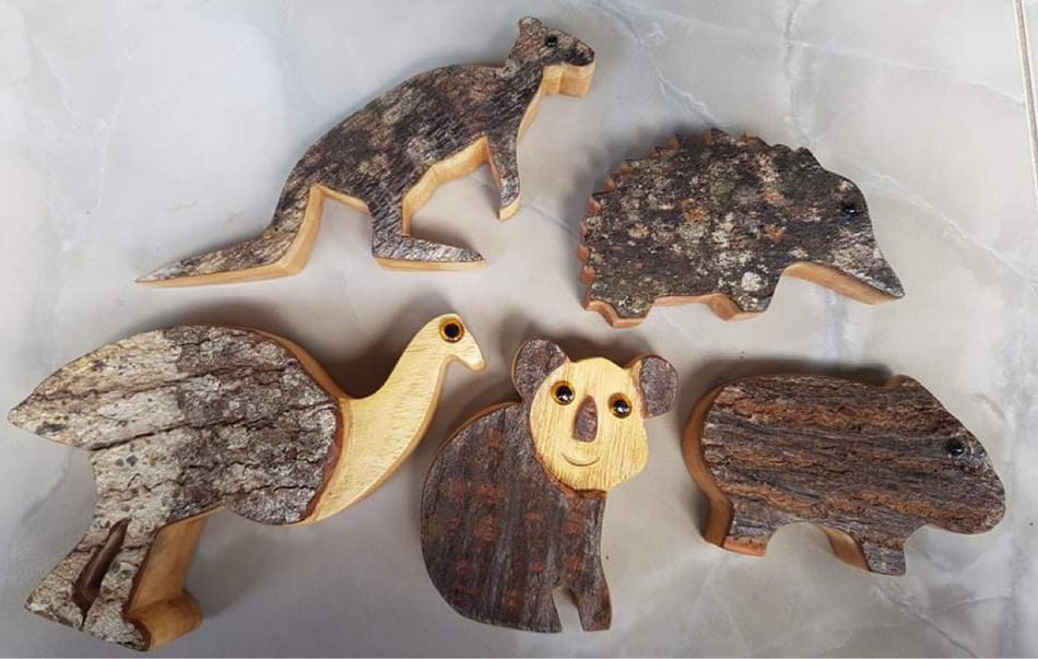 Papoose Woodland Aussie Animals 5pc