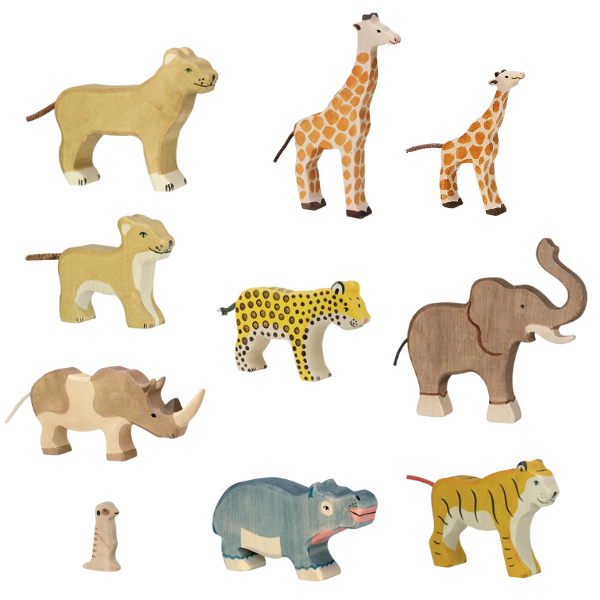 Holztiger Wooden Animals Wild 10pc