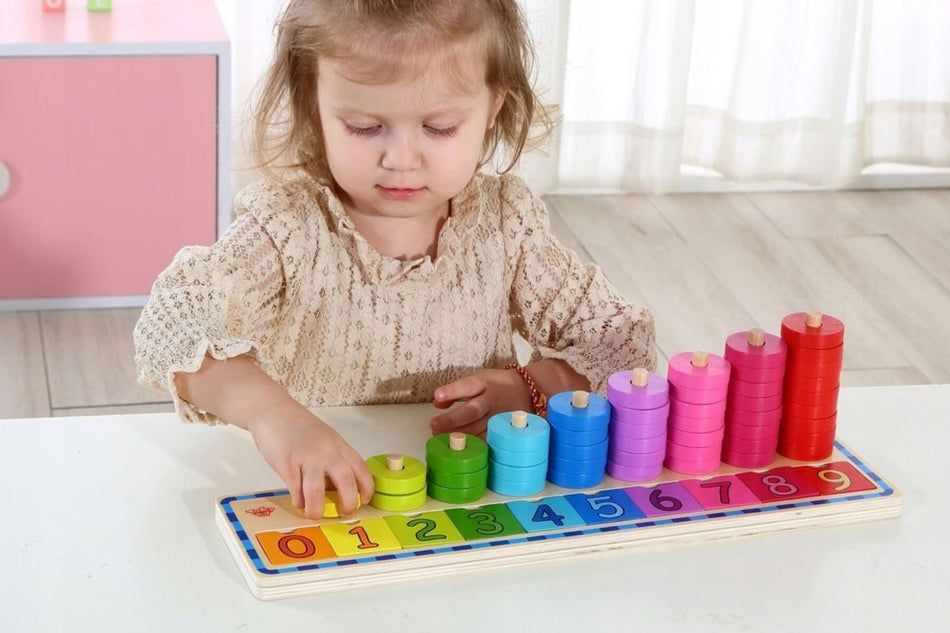 Tooky Toy Counting Stacker Puzzle Board