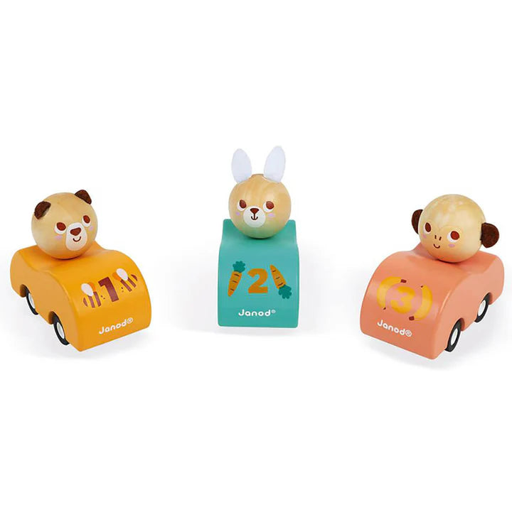 Janod Pull Back Car Assorted