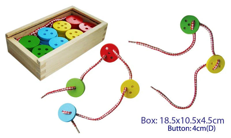Lacing Buttons 40pc + 2 laces
