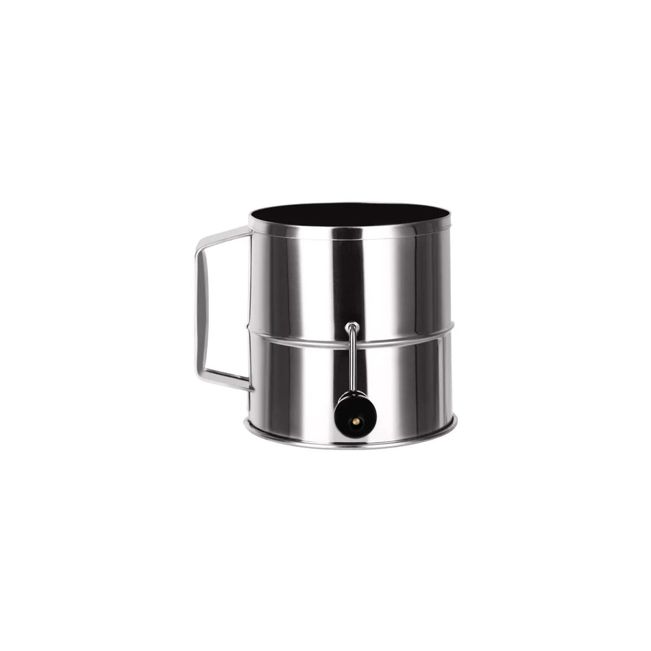 Chef Inox Flour Sifter 8 Cup Crank Handle