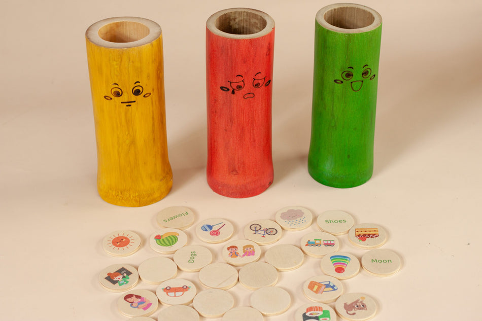 Q Toys Bamboo Feelings Sorting Set