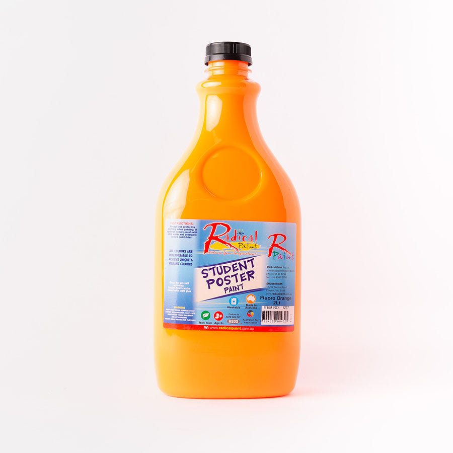 Student Fluorescent Poster Paint Orange 2Lt