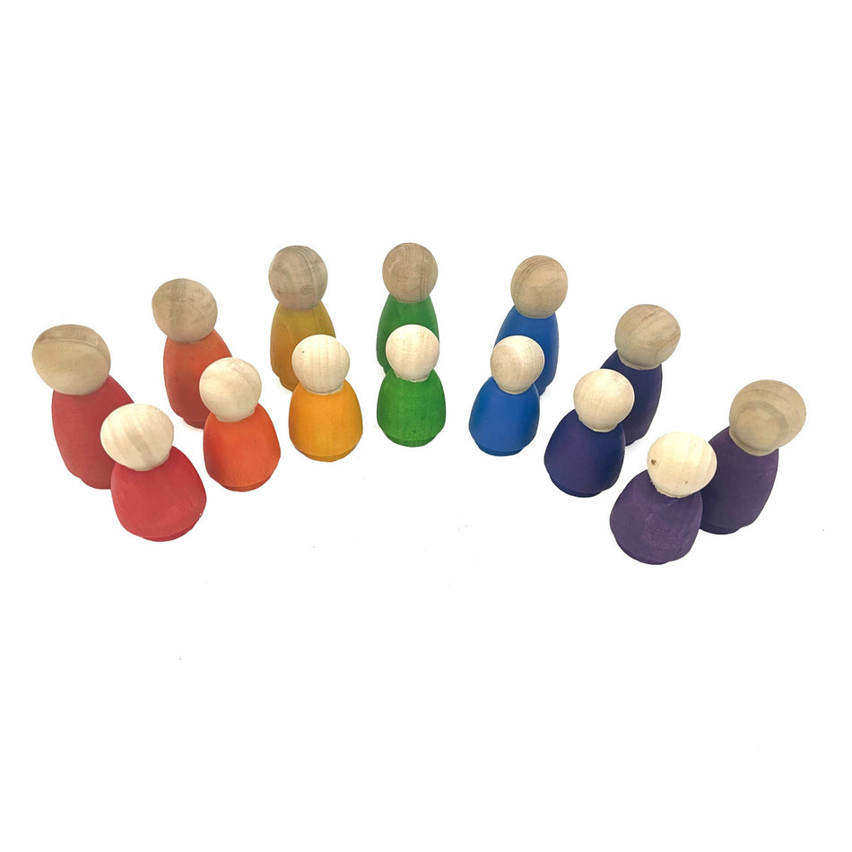 Papoose Little Rainbow People 14pc