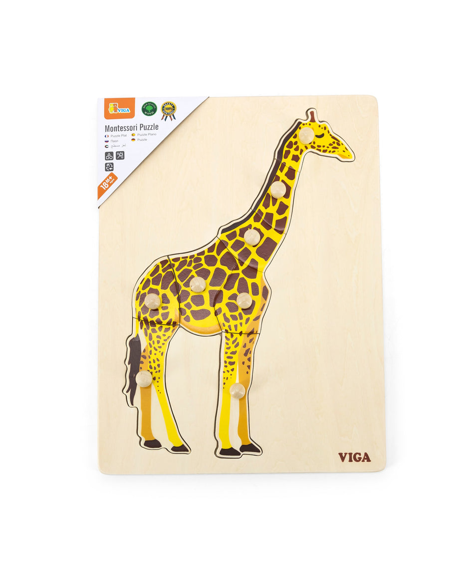 Viga Montessori Puzzle Giraffe