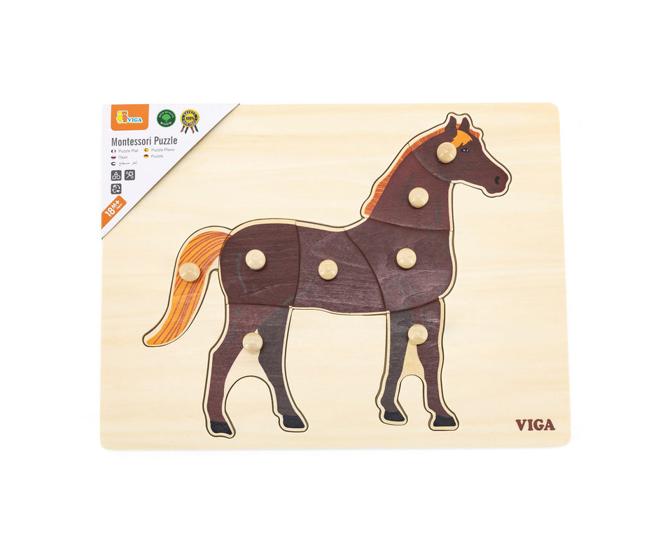 Viga Montessori Puzzle Horse