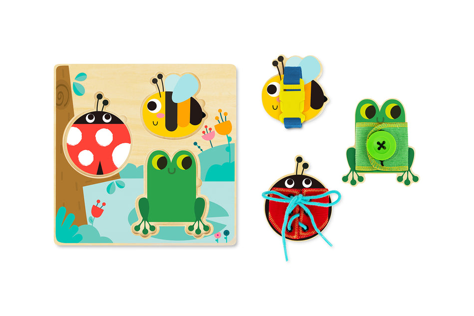 Tooky Toy Basic Skills Lacing Buttons Board