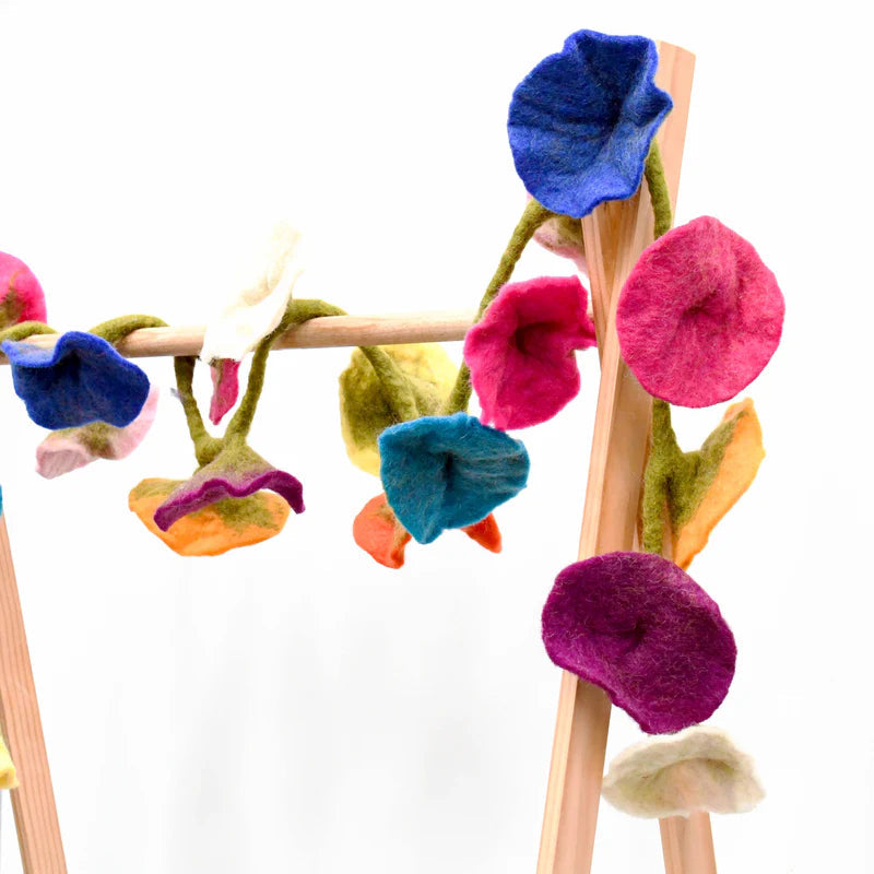 Tara Treasures Felt Flower Garland Colourful