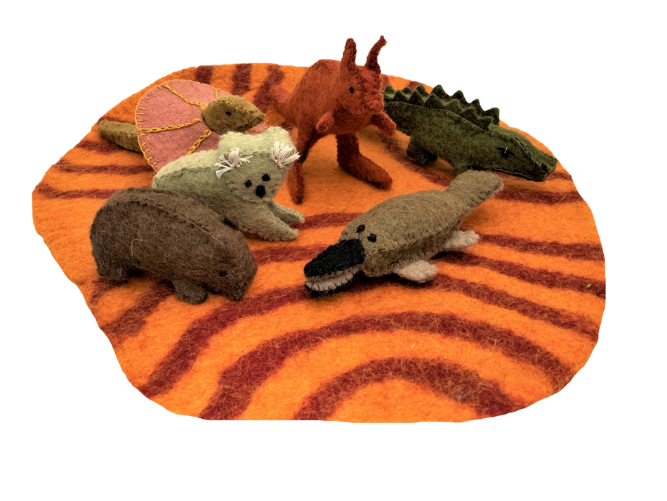 Papoose Aussie Animals+Outback Mat 7pc