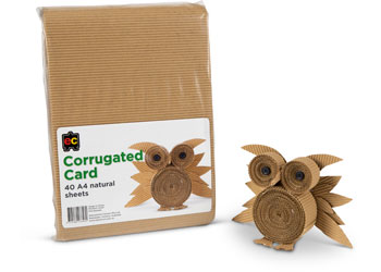 Corrugated Card Natural A4 Pk 40