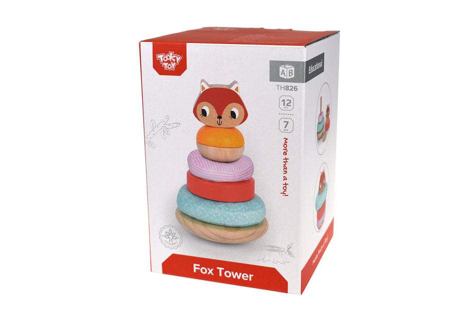 Tooky Toy Fox Sensory Stacking Tower