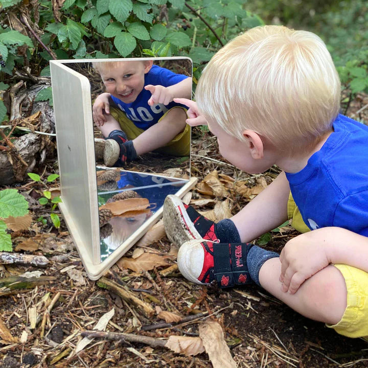 Tickit Wooden 4-Way Mirror
