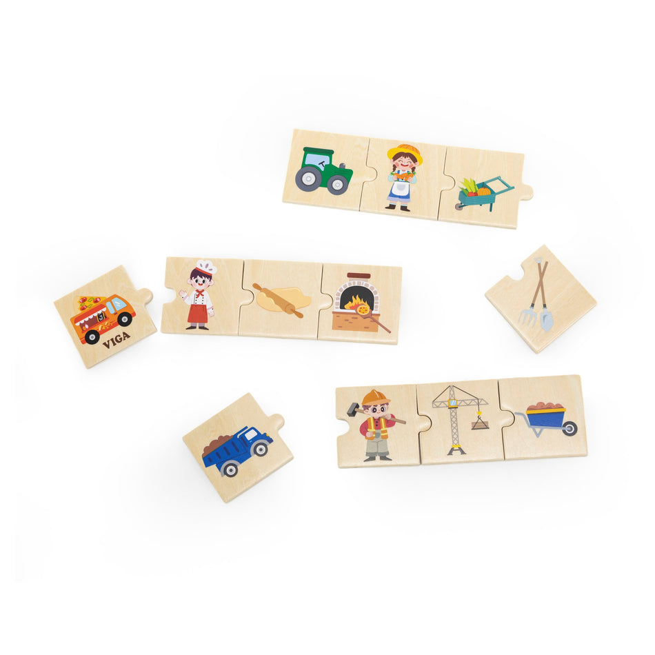 Viga Jobs & Tools Puzzle Set