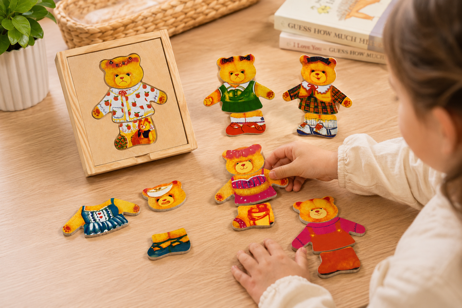 Kaper Kidz Dressing Bear Girl
