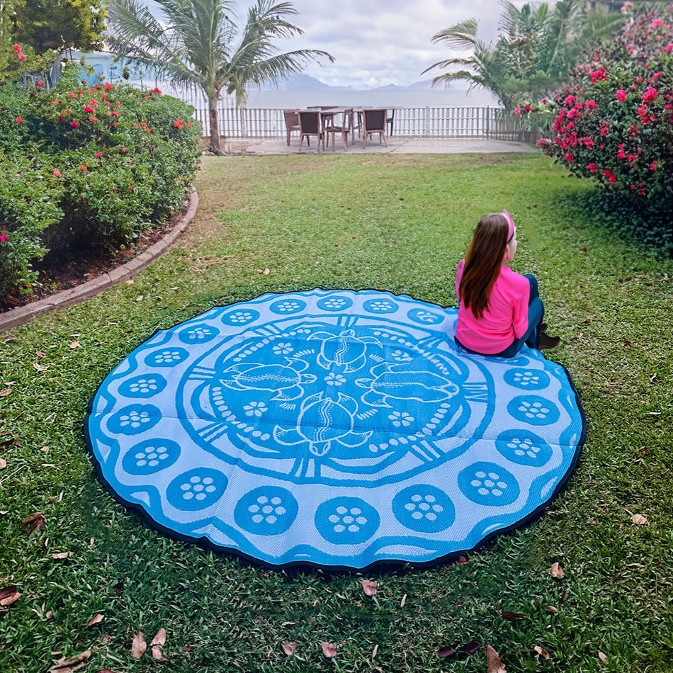 Recycled Mats Turtle Season Mat 2.7m Diameter