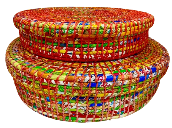 Papoose Spiral Tray Set Red 2pc