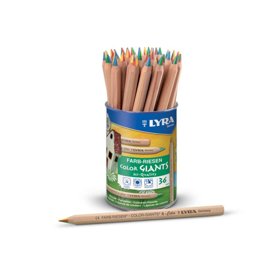 Lyra Colour Giants 4-Colour Rainbow 36pk