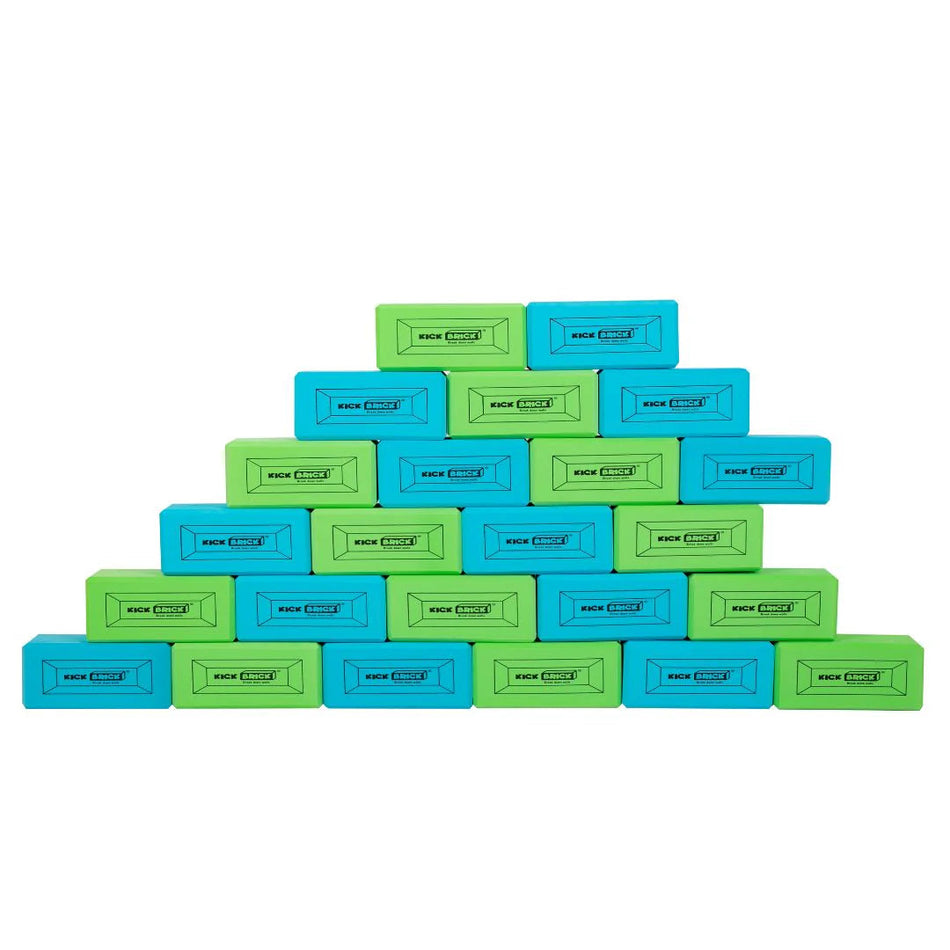 Kick Bricks Blue/Green Set of 25