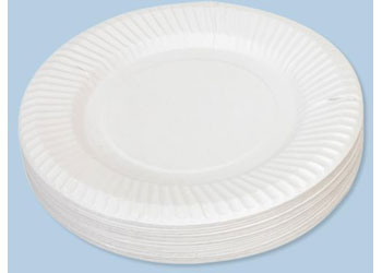 White Paper Plates 15cm 50pk
