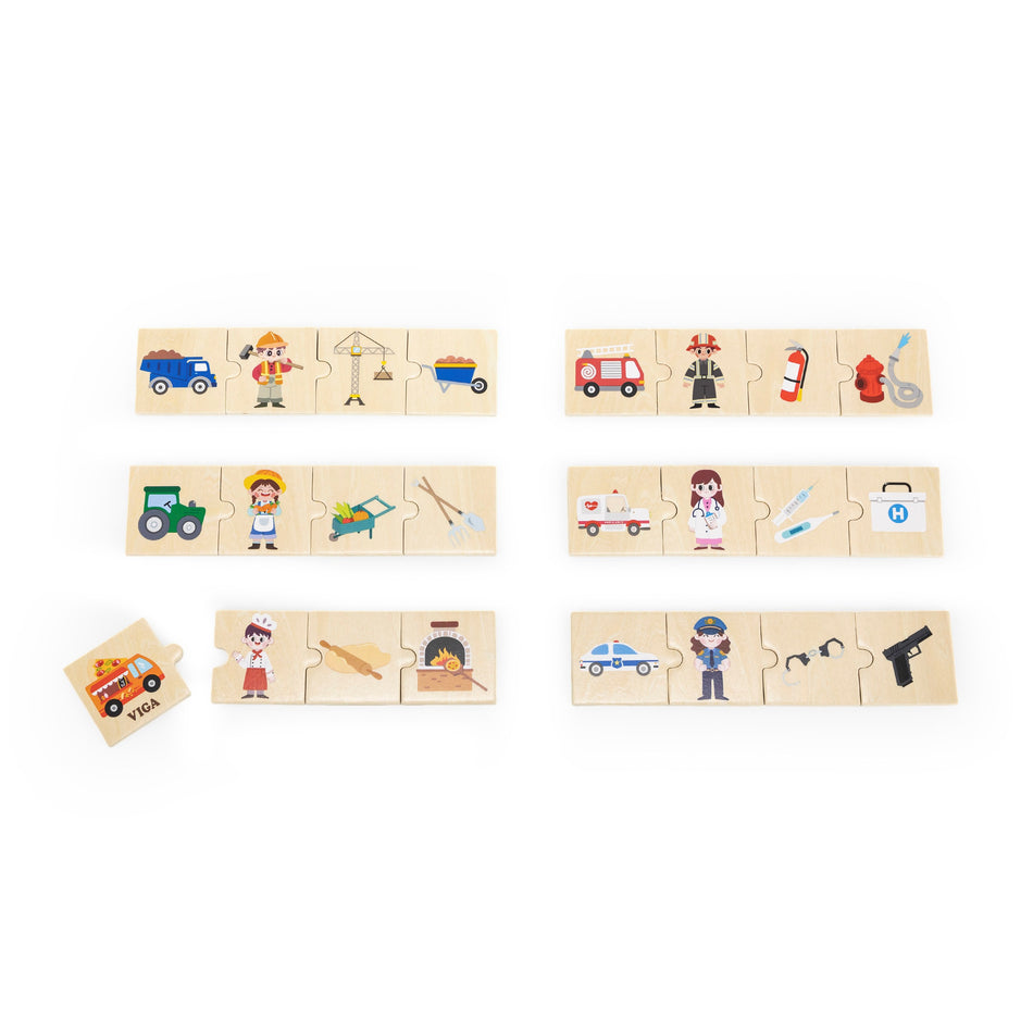 Viga Jobs & Tools Puzzle Set