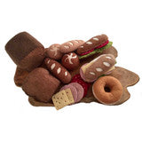 Papoose Bread Set on Teak Slics 34pc