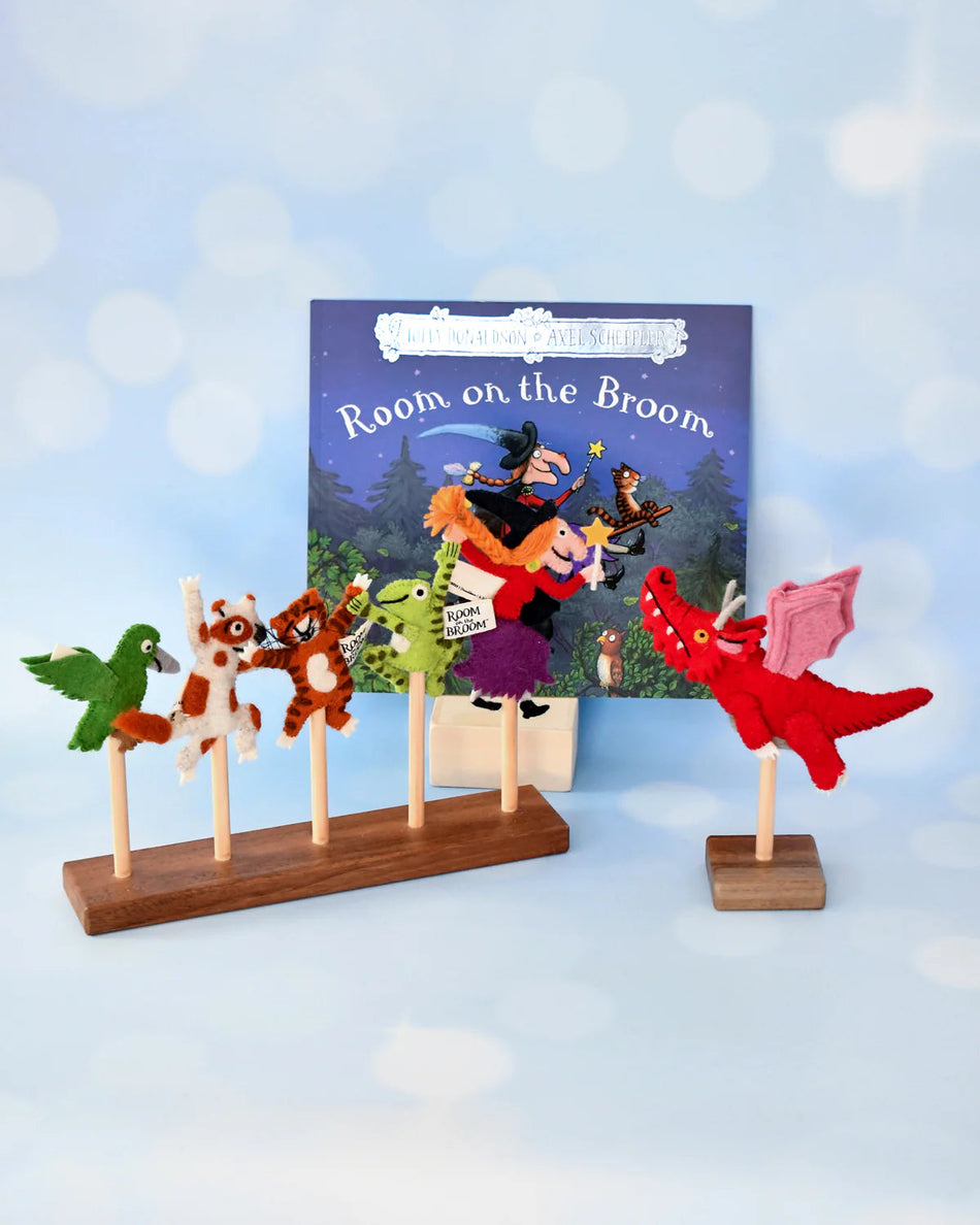 Tara Treasures Room on the Broom Finger Puppet Set