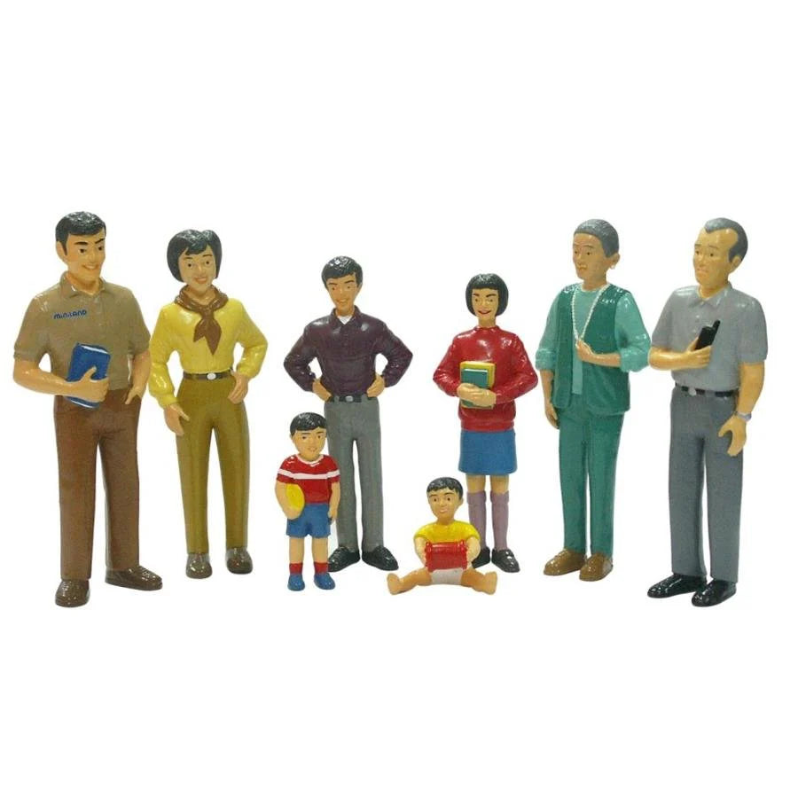 Miniland Figurines Asian Family 8pc