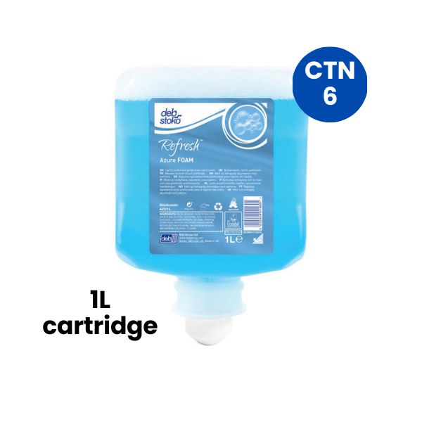 Deb Azure Foam Wash 1L Cartridge x 6