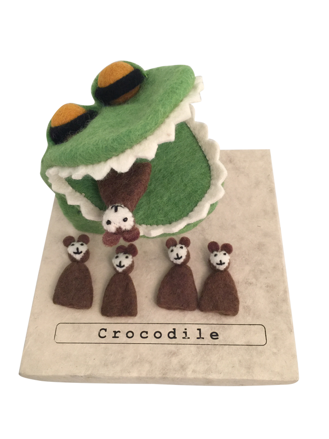 Papoose Story Puppet Crocodile Monkey