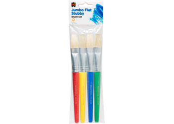 Jumbo Stubby Flat Brush Set 4