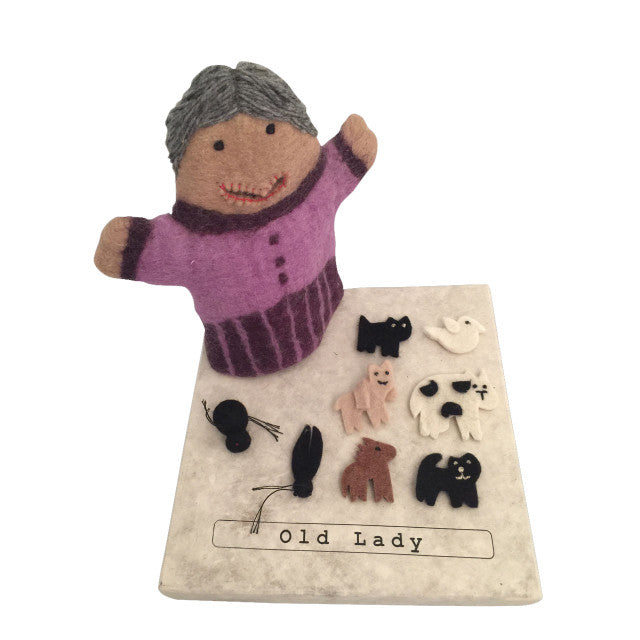 Papoose Story Puppet Old Lady Who Swallowed a Fly