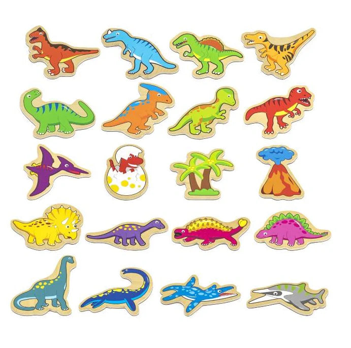 Viga Magnetic Dinosaurs 20pc