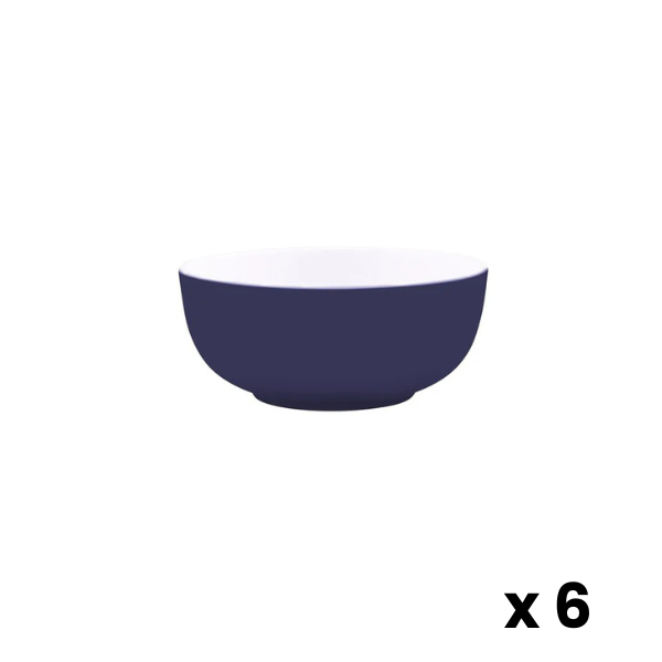 JAB Melamine Serving Bowl 820ml Navy 6pk