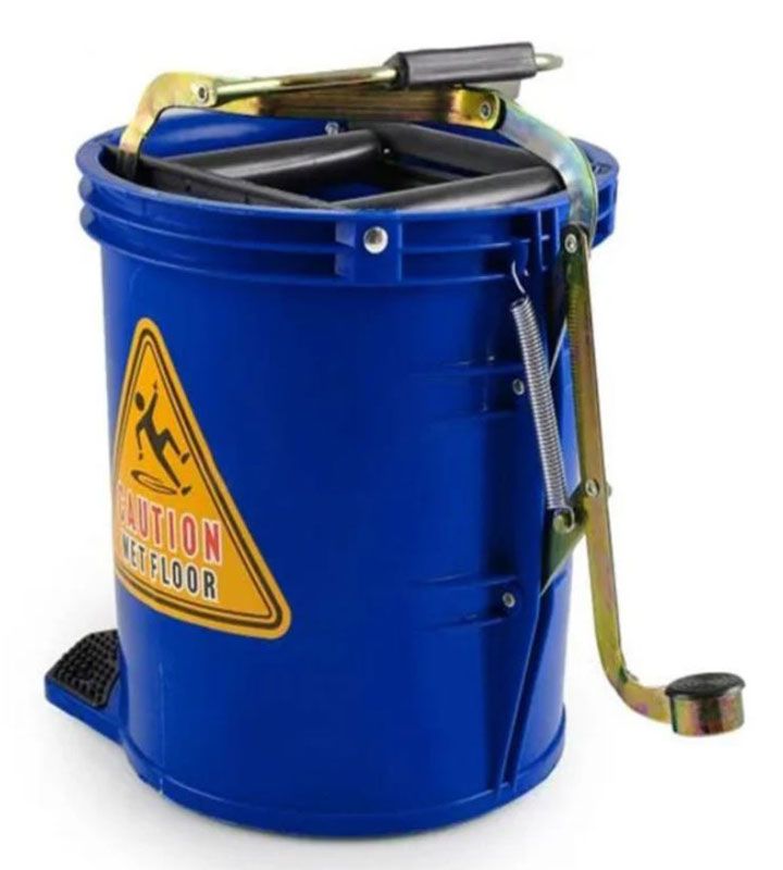 Pullman Heavy Duty Wringer Mop Bucket 16L Blue