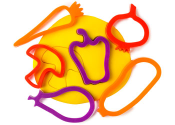 Dough Cutters 6pk Vegetables