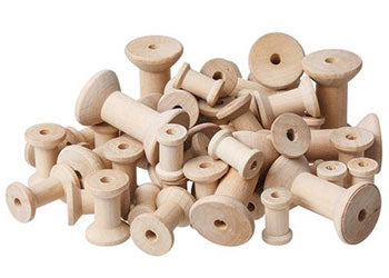 Wooden Spools Pk 50