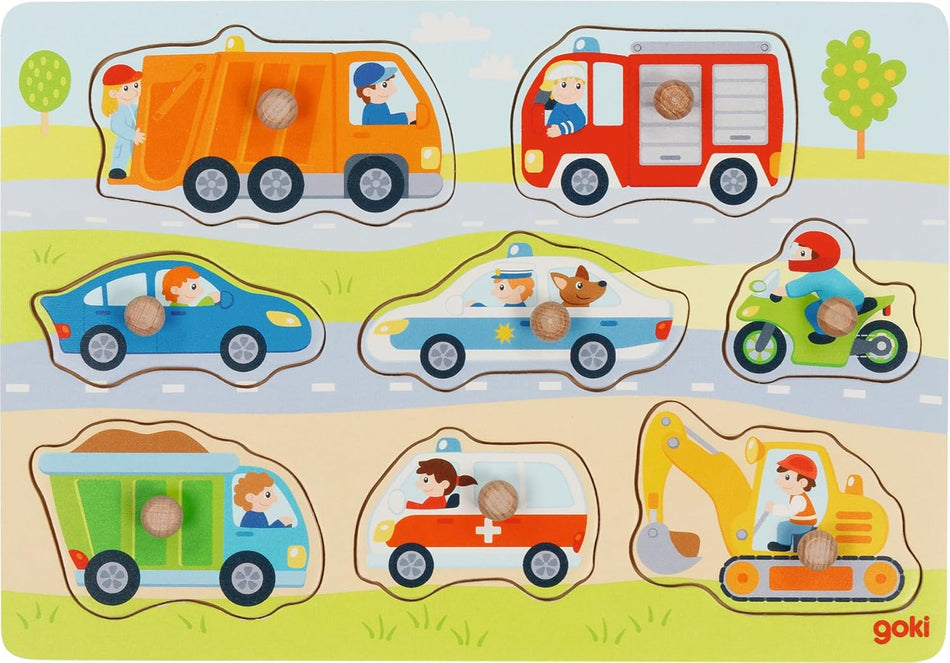Goki Knob Puzzle Transport