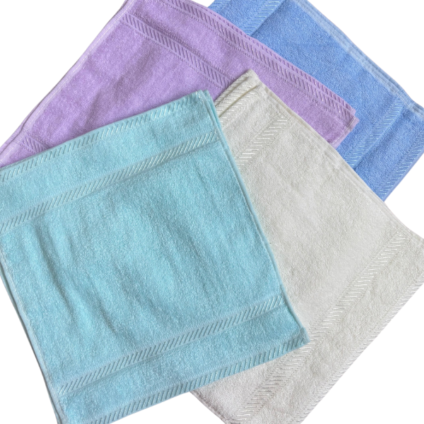Face Washers Coloured - 12 Pk