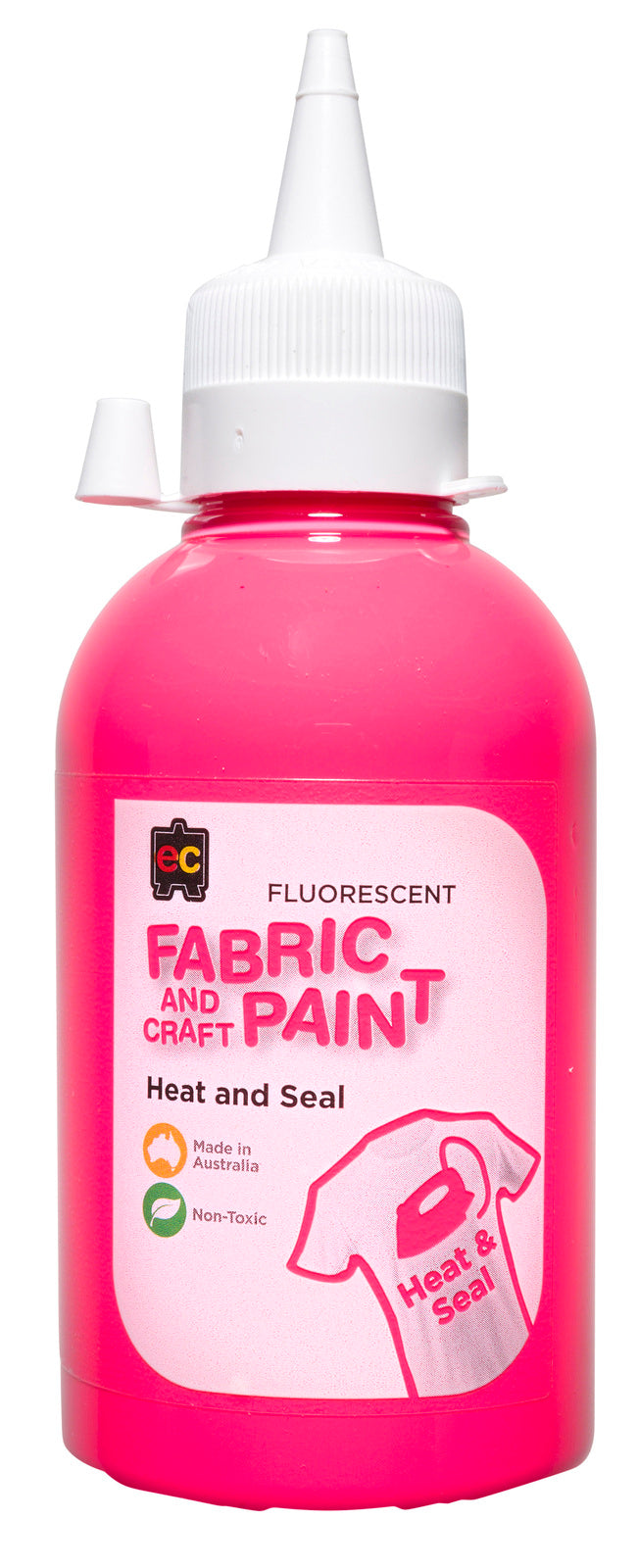 EC Fluorescent Fabric & Craft Paint 250mL Pink