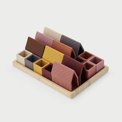 Tickit SiliSoft Village Blocks (Earth) - Pk16 + tray