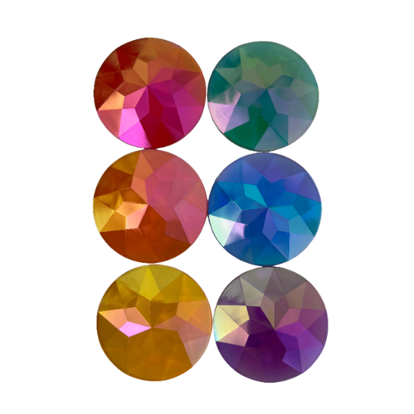 My Little Creator Jumbo Rainbow Coloured Acrylic Gems 6pc