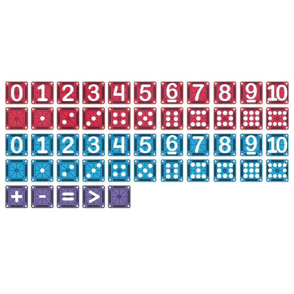 MAGNA-TILES MicroMAGS Learn Numbers