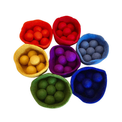 Papoose Rainbow Bowl Ball Set