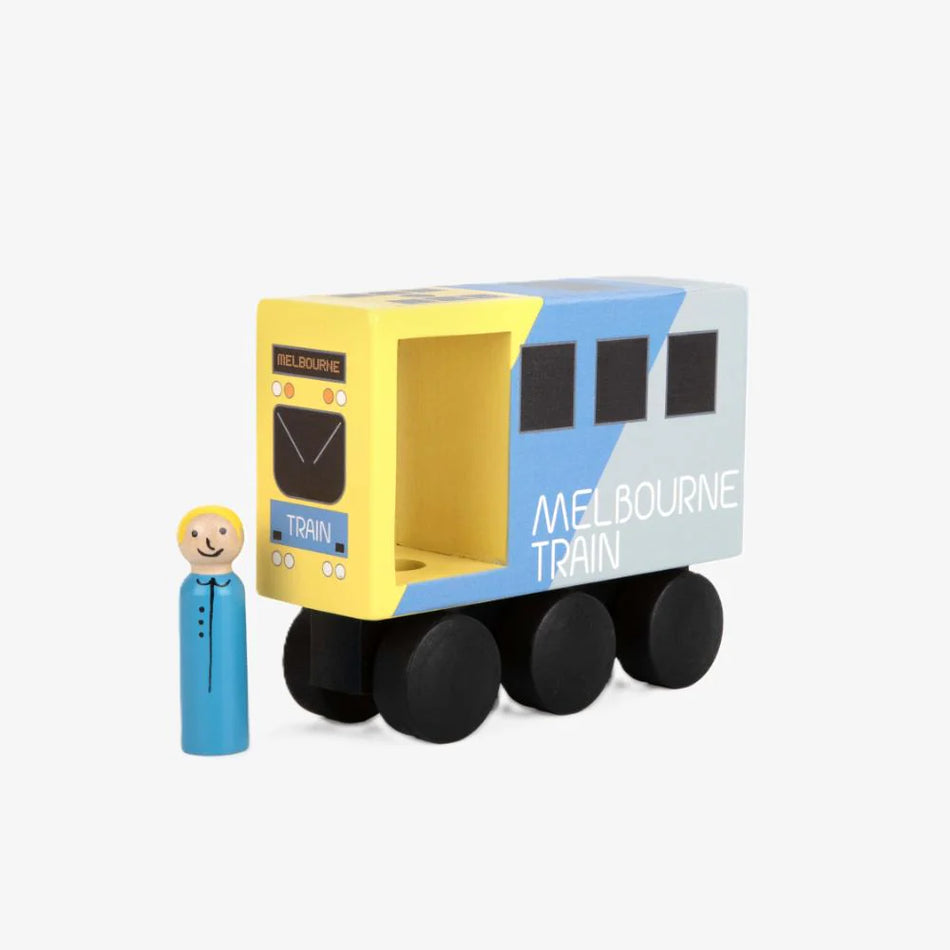 Make Me Iconic Wooden Mid Size Melbourne Train