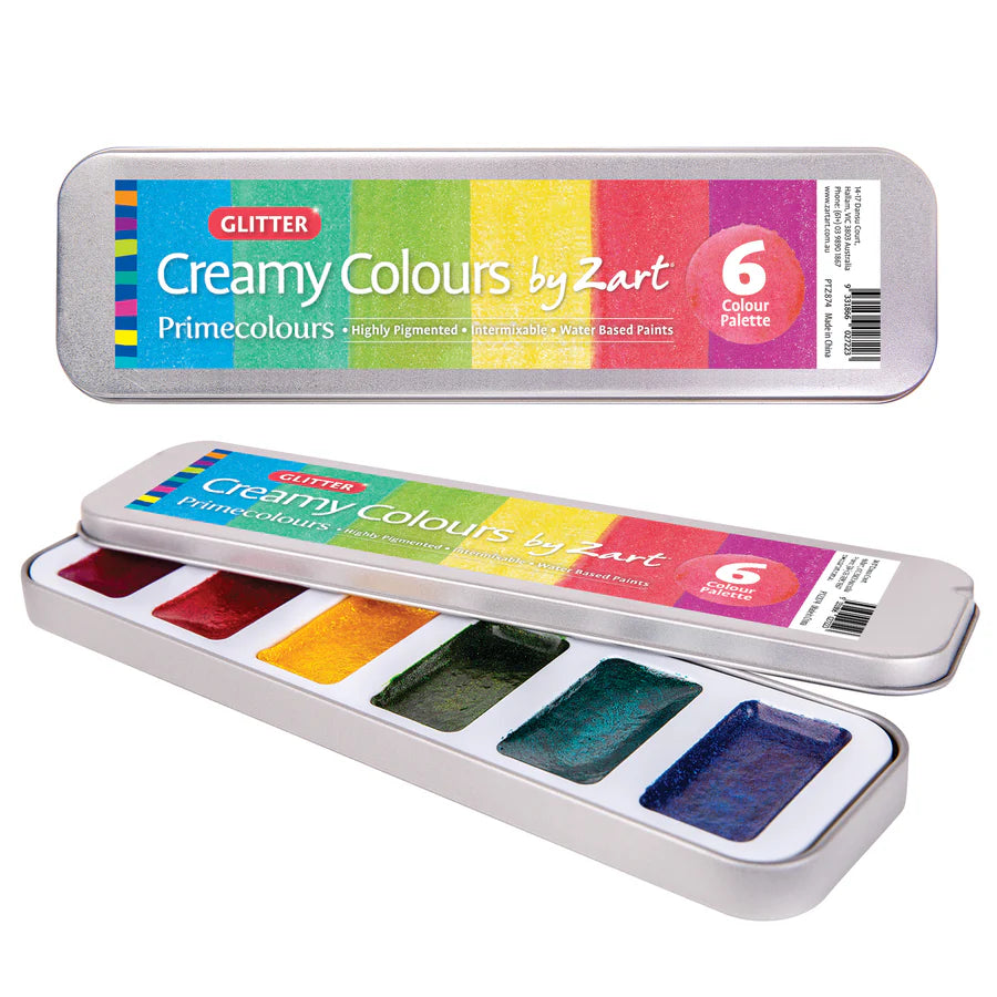 Creamy Colours Watercolours by Zart Glitter
