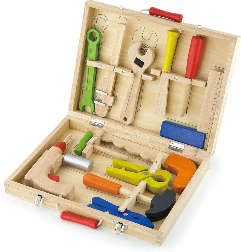 Viga Tool Box with Wooden Tools